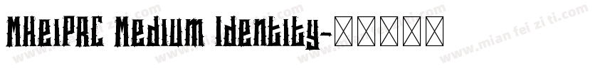 MHeiPRC Medium Identity字体转换